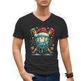 Baseball Drip Boys Youth Santa Christmas Baseball Men's V-Neck T-Shirt