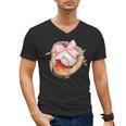 Baseball Drip Ice Cream Coquette Pink Bow Baseball Player Men's V-Neck T-Shirt