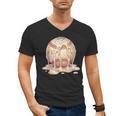 Baseball Drip Ice Cream Melting Illustration Men's V-Neck T-Shirt Baseball Drip Ice Cream Melting Illustration Men's V-Neck T-Shirt