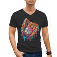 Baseball Drip Ice Cream Sprinkles Baseball Glove For Boys Men's V-Neck T-Shirt Baseball Drip Ice Cream Sprinkles Baseball Glove For Boys Men's V-Neck T-Shirt
