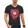 Baseball Drip Ice Cream Sprinkles Valentines Day Baseball Men's V-Neck T-Shirt Baseball Drip Ice Cream Sprinkles Valentines Day Baseball Men's V-Neck T-Shirt