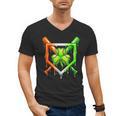 Baseball Drip Ice Cream St Patricks Day Shamrock Men's V-Neck T-Shirt Baseball Drip Ice Cream St Patricks Day Shamrock Men's V-Neck T-Shirt