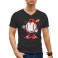 Baseball Drip Icecream Men Boy Valentine Men's V-Neck T-Shirt Baseball Drip Icecream Men Boy Valentine Men's V-Neck T-Shirt