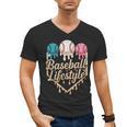 Baseball Drip Icecream Men's V-Neck T-Shirt