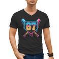Baseball Drip Number 67 Player Or 67Th Birthday Men's V-Neck T-Shirt