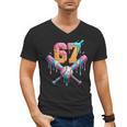 Baseball Drip Number 67 Player Men's V-Neck T-Shirt