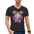 Baseball Drip Respect The Drip Purple Ice Cream Sprinkles Men's V-Neck T-Shirt
