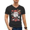 Baseball Drip Valentine Boys Women Men Hearts Sport Love Men's V-Neck T-Shirt Baseball Drip Valentine Boys Women Men Hearts Sport Love Men's V-Neck T-Shirt
