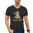 Baseball Frog Saying Batting Retro Artwork Men's V-Neck T-Shirt Baseball Frog Saying Batting Retro Artwork Men's V-Neck T-Shirt