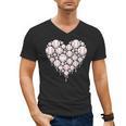 Baseball Heart Drip Valentine's Day Baseball Lover Boys Men Men's V-Neck T-Shirt Baseball Heart Drip Valentine's Day Baseball Lover Boys Men Men's V-Neck T-Shirt
