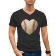 Baseball Heart Shape Valentines Day Love Boys Kids Men Men's V-Neck T-Shirt Baseball Heart Shape Valentines Day Love Boys Kids Men Men's V-Neck T-Shirt