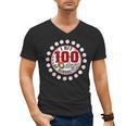 Baseball I Hit 100 Days Of School Baseball Player Kids Boys Men's V-Neck T-Shirt Baseball I Hit 100 Days Of School Baseball Player Kids Boys Men's V-Neck T-Shirt