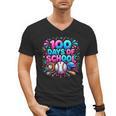 Baseball Ice Cream Drip 100 Days Of School Student Teacher Men's V-Neck T-Shirt