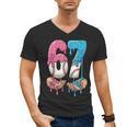Baseball Ice Cream Drip 67 Hands Six Seven Boys Men's V-Neck T-Shirt Baseball Ice Cream Drip 67 Hands Six Seven Boys Men's V-Neck T-Shirt