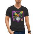 Baseball Ice Cream Drip Boys Mardi Gras Carnival Party Mask Men's V-Neck T-Shirt Baseball Ice Cream Drip Boys Mardi Gras Carnival Party Mask Men's V-Neck T-Shirt