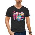 Baseball Ice Cream Drip Coquette Women Girls Mom Mama Men's V-Neck T-Shirt Baseball Ice Cream Drip Coquette Women Girls Mom Mama Men's V-Neck T-Shirt