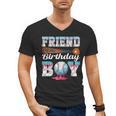 Baseball Ice Cream Drip Friend Of The Birthday Boy Men's V-Neck T-Shirt Baseball Ice Cream Drip Friend Of The Birthday Boy Men's V-Neck T-Shirt