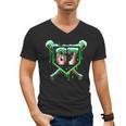 Baseball Ice Cream Drip Number 67 Six Seven Meme Christmas Men's V-Neck T-Shirt Baseball Ice Cream Drip Number 67 Six Seven Meme Christmas Men's V-Neck T-Shirt