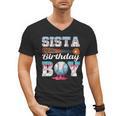 Baseball Ice Cream Drip Sista Of The Birthday Boy Men's V-Neck T-Shirt Baseball Ice Cream Drip Sista Of The Birthday Boy Men's V-Neck T-Shirt