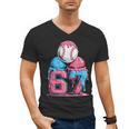 Baseball Ice Cream Drip Six Seven Gen Alpha Meme 67 Men's V-Neck T-Shirt
