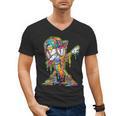 Baseball Ice Cream Dripping Dabbing Baseball Drip Men's V-Neck T-Shirt Baseball Ice Cream Dripping Dabbing Baseball Drip Men's V-Neck T-Shirt
