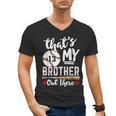 Baseball Jersey Number 13 That's My Brother Out There Men's V-Neck T-Shirt Baseball Jersey Number 13 That's My Brother Out There Men's V-Neck T-Shirt