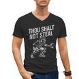 Baseball Player Catcher Thou Shalt Not Steal Coach Baseball Men's V-Neck T-Shirt
