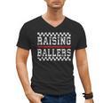 Baseball Player Raising Ballers Game Day Respect The Drip Men's V-Neck T-Shirt