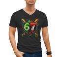 Baseball Six Seven 67 Meme Ice Cream Drip Xmas Women Men Men's V-Neck T-Shirt Baseball Six Seven 67 Meme Ice Cream Drip Xmas Women Men Men's V-Neck T-Shirt