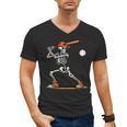 Baseball Skeleton Spooky Boys Halloween Baseball Player Men's V-Neck T-Shirt Baseball Skeleton Spooky Boys Halloween Baseball Player Men's V-Neck T-Shirt