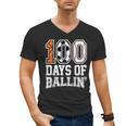 Baseball Soccer Basketball 100 Days Of School Men's V-Neck T-Shirt Baseball Soccer Basketball 100 Days Of School Men's V-Neck T-Shirt