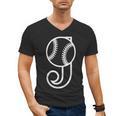 Baseball Sport Player Monogram Cool Initial Letter J Men's V-Neck T-Shirt Baseball Sport Player Monogram Cool Initial Letter J Men's V-Neck T-Shirt