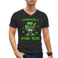 Baseball St Patrick's Day Irish Shamrock Trendy Men's V-Neck T-Shirt Baseball St Patrick's Day Irish Shamrock Trendy Men's V-Neck T-Shirt