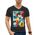 Baseball Strikeout Fastball Strikes Hitter Inning Curveball Men's V-Neck T-Shirt