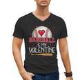 Baseball Is My Valentine Valentines Day Men Boys Kids Teen Men's V-Neck T-Shirt Baseball Is My Valentine Valentines Day Men Boys Kids Teen Men's V-Neck T-Shirt