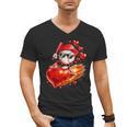 Baseball Valentine's Day Drip Ice Cream Team Men's V-Neck T-Shirt