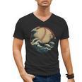 Baseball Waves Ocean Sports Baseball Fans Men's V-Neck T-Shirt