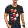 Basketball Baseball Soccer Christmas Ho Ho Ho Santa Xmas Men's V-Neck T-Shirt Basketball Baseball Soccer Christmas Ho Ho Ho Santa Xmas Men's V-Neck T-Shirt