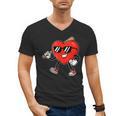 Boy Valentines Day Heart Love Baseball Boys Men Kids Men's V-Neck T-Shirt Boy Valentines Day Heart Love Baseball Boys Men Kids Men's V-Neck T-Shirt