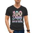 Boys Kids 100 Drippy Days Of School Baseball Drip Ice Cream Men's V-Neck T-Shirt Boys Kids 100 Drippy Days Of School Baseball Drip Ice Cream Men's V-Neck T-Shirt