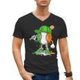 Boys St Patricks Day Kids Baseball Player Ice Cream Drip Men's V-Neck T-Shirt Boys St Patricks Day Kids Baseball Player Ice Cream Drip Men's V-Neck T-Shirt