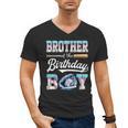 Brother Of The Birthday Boy Baseball Ice Cream Drip Matching Men's V-Neck T-Shirt Brother Of The Birthday Boy Baseball Ice Cream Drip Matching Men's V-Neck T-Shirt