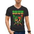 Bruh 67 Baseball Christmas Gingerbread Drip Number 67 Player Men's V-Neck T-Shirt Bruh 67 Baseball Christmas Gingerbread Drip Number 67 Player Men's V-Neck T-Shirt