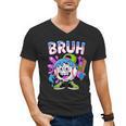 Bruh Baseball Drip Boys Youth Ice Cream Dripping Baseball Men's V-Neck T-Shirt Bruh Baseball Drip Boys Youth Ice Cream Dripping Baseball Men's V-Neck T-Shirt