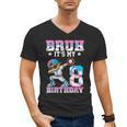 Bruh It's My 8th Birthday Baseball Ice Cream Drip 8 Year Old Men's V-Neck T-Shirt Bruh It's My 8th Birthday Baseball Ice Cream Drip 8 Year Old Men's V-Neck T-Shirt