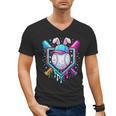 Bunny Baseball Hat With Ice Cream Easter Day Boys Kids Girls Men's V-Neck T-Shirt