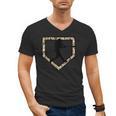 Camo Home Plate Camouflage Baseball Batter Youth Boys Men's V-Neck T-Shirt Camo Home Plate Camouflage Baseball Batter Youth Boys Men's V-Neck T-Shirt