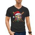 Christmas Baseball Pajama Santa For Men Boys Girls Kids Xmas Men's V-Neck T-Shirt Christmas Baseball Pajama Santa For Men Boys Girls Kids Xmas Men's V-Neck T-Shirt
