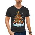 Christmas Baseball Tree Lights Xmas Men's V-Neck T-Shirt Christmas Baseball Tree Lights Xmas Men's V-Neck T-Shirt