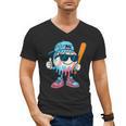 Cool Ice Cream Drip Baseball Drip For Boys Sports Kids Men's V-Neck T-Shirt Cool Ice Cream Drip Baseball Drip For Boys Sports Kids Men's V-Neck T-Shirt
